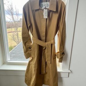 NWT SEA Women's Tan Trench Coat